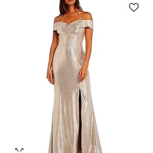 Channel vintage sophistication with this sleek, streamlined gown by Nightway